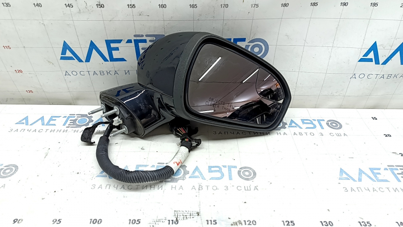 Дзеркало бічне праве у зборі Ford Fusion mk5 17-20 10 пінів, поворотник, підігрів, чорний, тріщина в поворотнику, зламана фішка