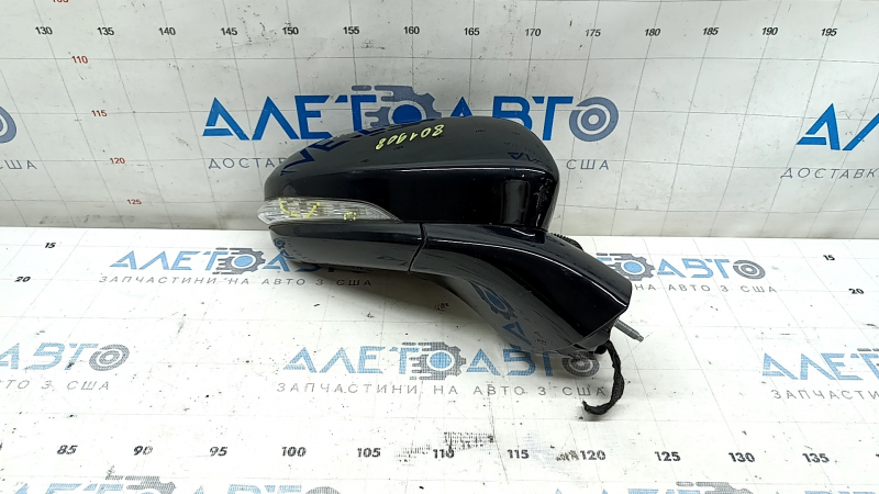 Дзеркало бічне праве у зборі Ford Fusion mk5 17-20 10 пінів, поворотник, підігрів, чорний, тріщина в поворотнику, зламана фішка