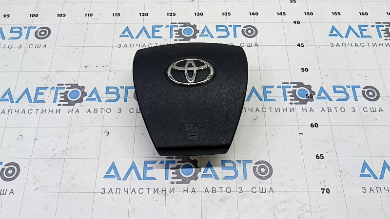 Подушка безопасности airbag в руль водительская Toyota Prius 30 10-15 черная, потерта