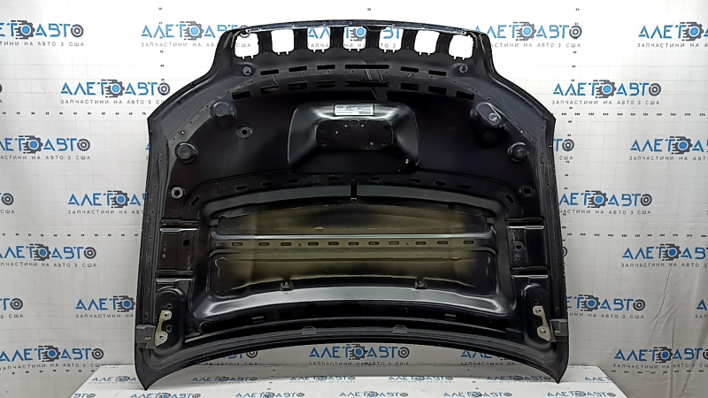 Капот голый Jeep Cherokee KL 19-23 алюминий, черный PXJ, после ремонта, вмятины, тычки, коррозия
