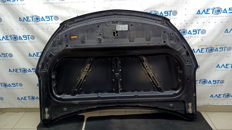 Капот голый Hyundai Santa FE Sport 13-18 черный S3B, сталь, тычка, прижат, песок