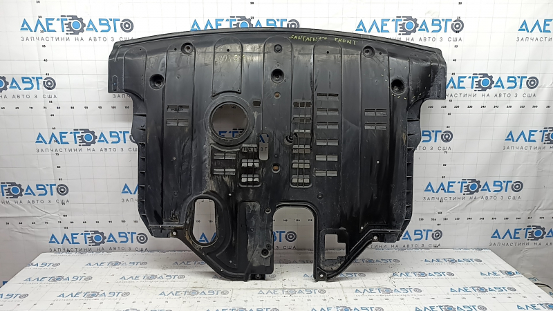 Защита двигателя Hyundai Santa FE Sport 13-18 2.4 без заглушек, потерта