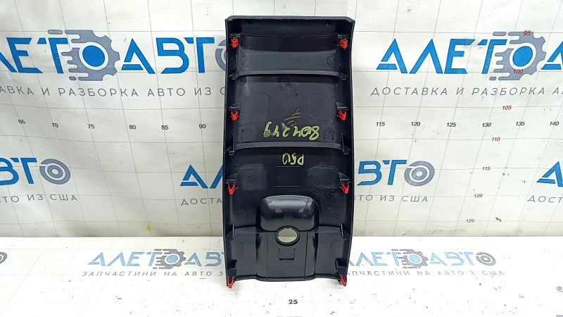 Накладка центральной консоли задняя Toyota Prius 50 16-18 черная, потерта, царапины