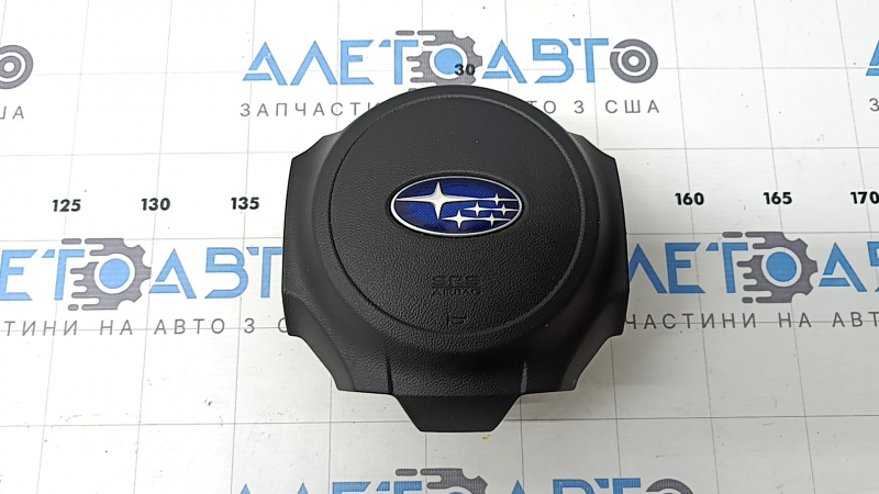 Вид с верхней стороны подушки безопасности руля для Subaru Outback 2015-2019, замечена ржавчина.