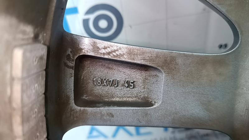 Диск колесный R18x7J ET45 Mazda 3 19-24 серебро, легкая бордюрка