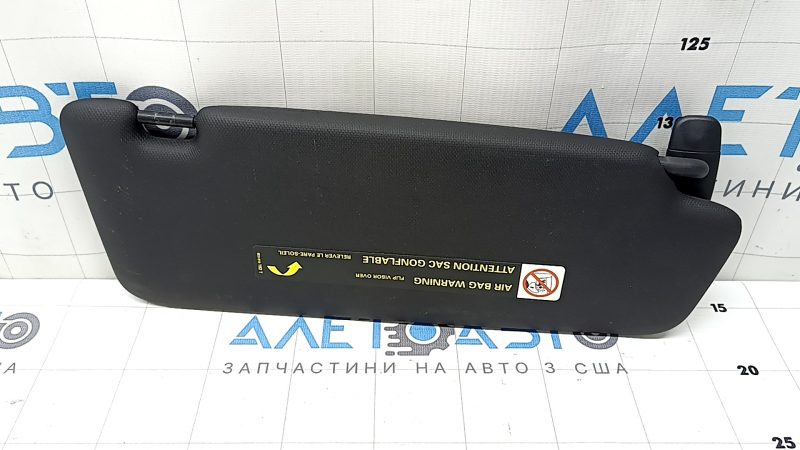 Козырек левый Audi A4 B8 13-16 рест седан, черный, без крючка