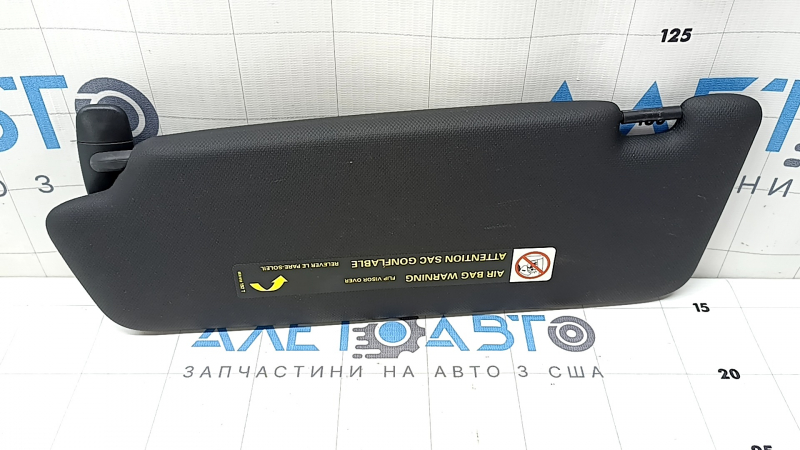 Козырек правый Audi A4 B8 13-16 рест седан, черный, без крючка
