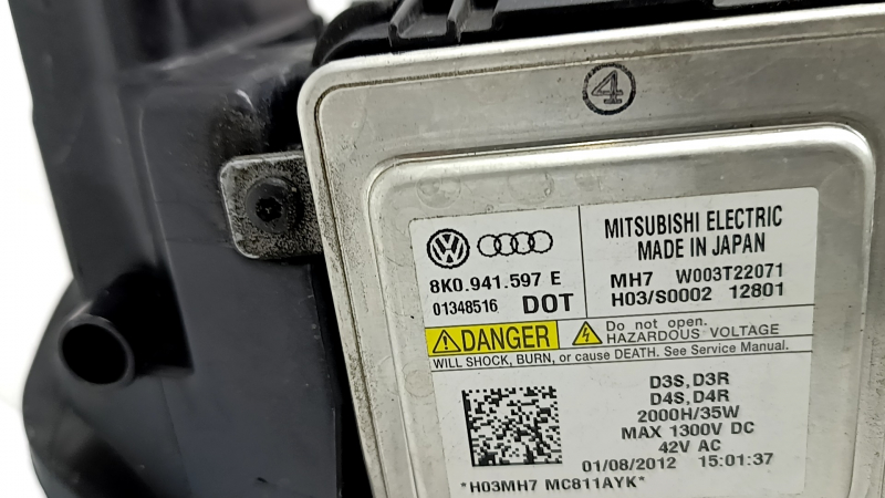 Фара передняя левая в сборе Audi A4 B8 13-16 рест ксенон led, адаптив