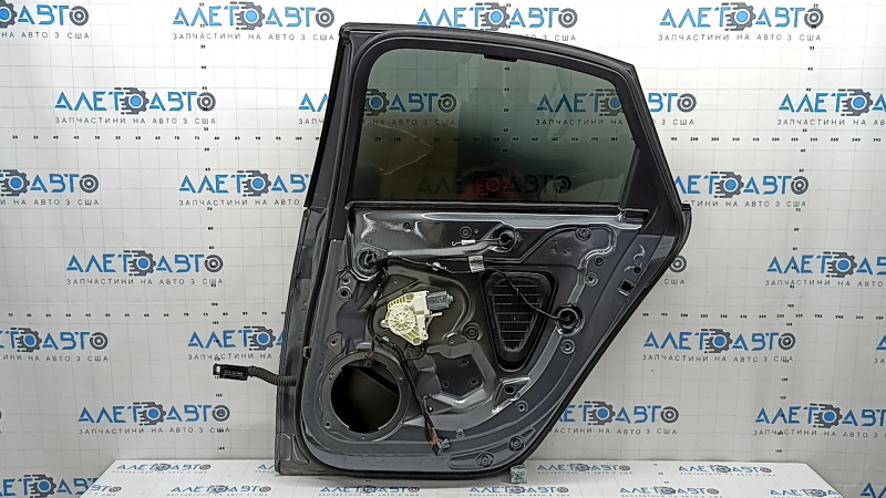 Дверь в сборе задняя правая Audi A4 B8 09-16 седан, keyless, , под шторку, графит LX7R, тычка