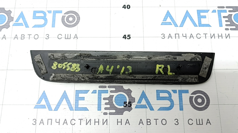 Накладка порога внешняя задняя левая Audi A4 B8 08-16 седан хром S line, царапины