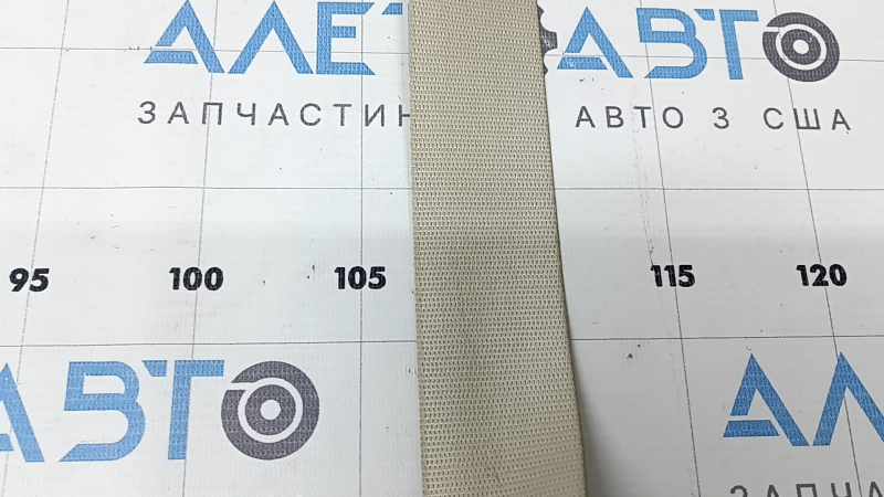 Ремень безопасности задний правый Mercedes W167 GLE 350 450 20-23 с пиропатроном, бежевый, под чистку