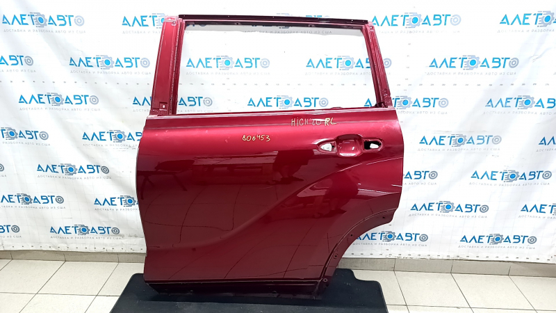Дверь голая задняя левая Toyota Highlander 20-26 красный 3T3