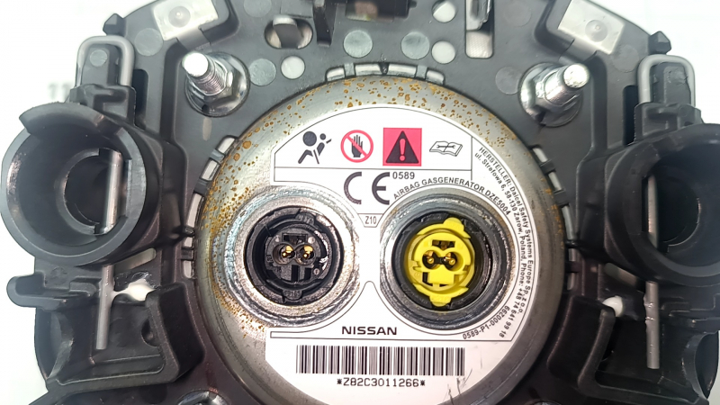 Подушка безопасности airbag в руль водительская Nissan Ariya 23-26 черный