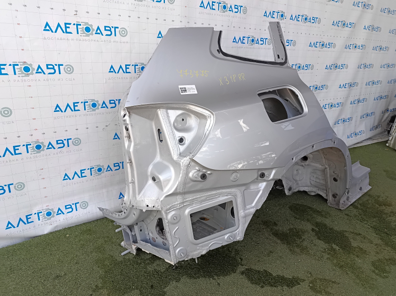 Четверть крыло задняя правая BMW X3 G01 18-24 отпилена, серебро, тычка