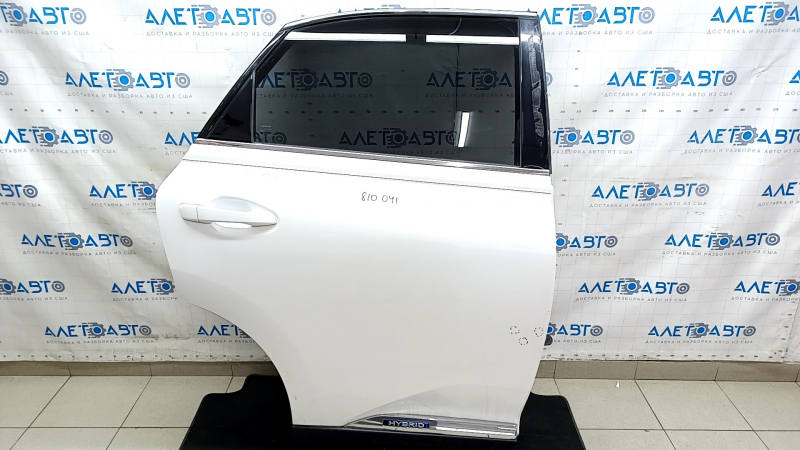 Дверь в сборе задняя правая Lexus RX450h 10-15 hybrid, белый 077, тычки