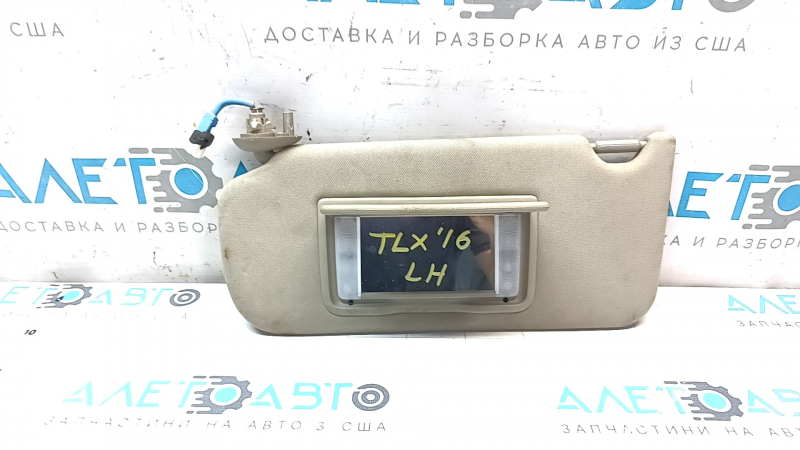 Козырек левый Acura TLX 15-17 беж, без крючка
