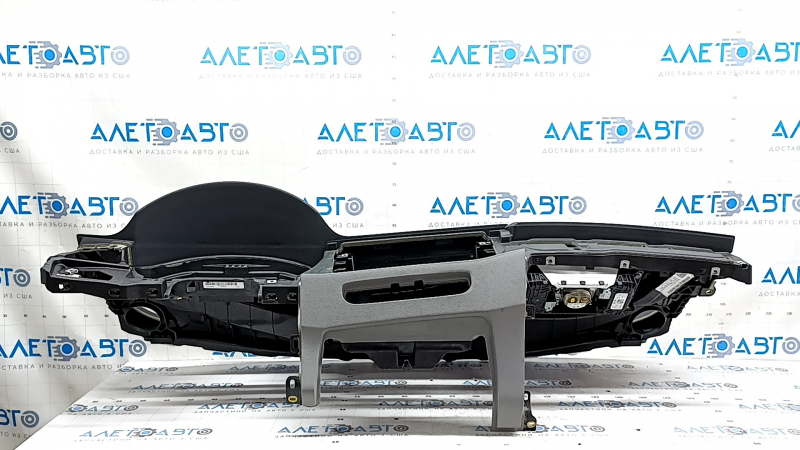 Торпедо передняя панель с AIRBAG Audi A5 F5 18-20 темно-серая с серым