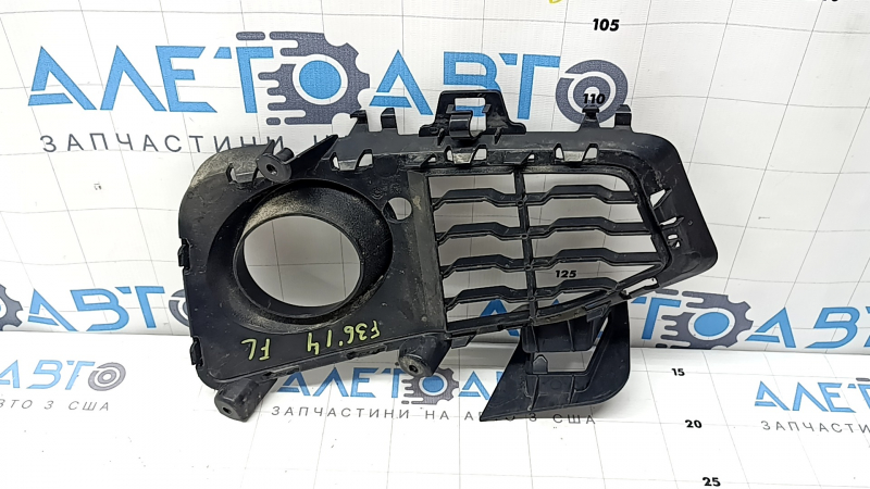 Решетка переднего бампера левая BMW 4 F32/33/36 14-20 под ПТФ, M Pack, структура