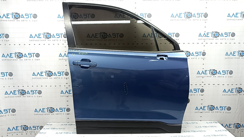 Дверь в сборе передняя правая Subaru Forester 19-24 SK keyless, синий SAZ, вмятина
