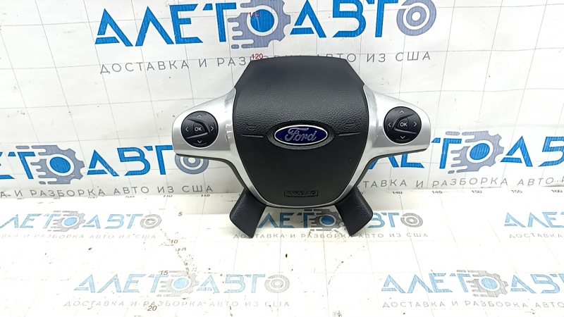 Подушка безопасности airbag в руль водительская Ford C-max MK2 13-18 черная, с кнопками, царапины