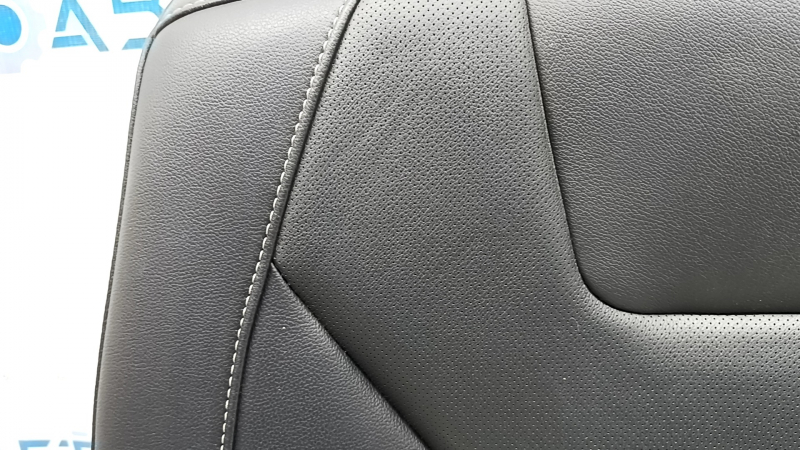 Спинка заднего ряда сидений правая Ford Fusion mk5 17-20 кожа черная, перфорация, Titanium, примятости