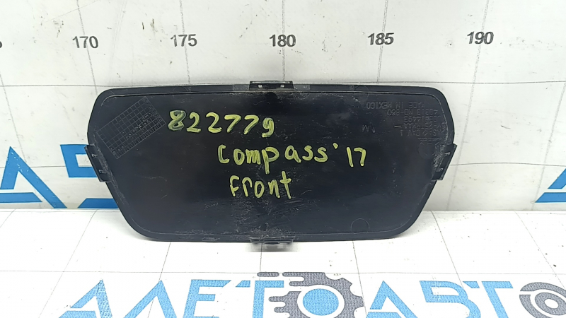 Накладка переднего бампера под радар круиз Jeep Compass 22-26 тычки