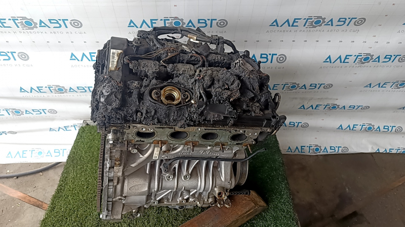 Двигатель BMW 5 G30 17-20 B46B20B 2.0т RWD 61к, горелый, эмульсия