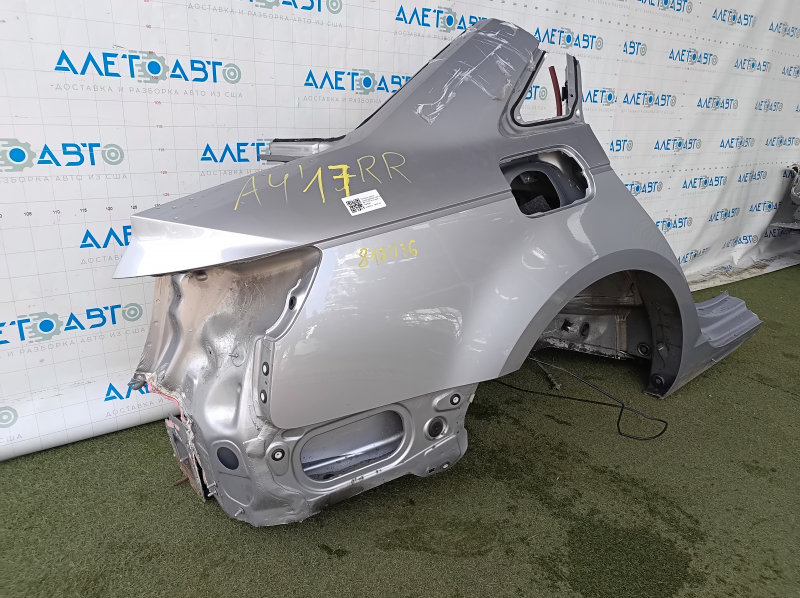 Четверть крыло задняя правая Audi A4 B9 17-24 отпилена, серебро