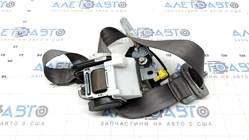 Водительский ремень безопасности с натяжителем Honda CRV 17-22 серый, контакт с водой, под химчистку