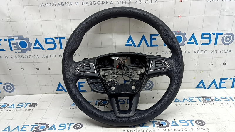 Руль голый Ford Escape MK3 17-19 рест, резина, черный