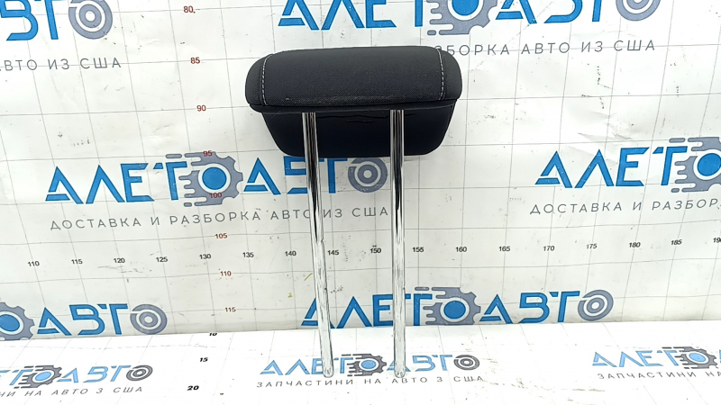 Подголовник 2 ряда центральный Ford Escape MK3 17-19 рест, ткань черная, серая строчка, под чистку