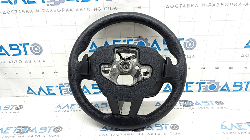 Руль в сборе Ford Escape MK3 17-19 рест, резина, черный