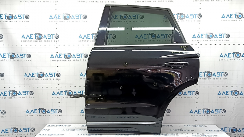 Дверь в сборе задняя левая Audi Q5 8R 09-17 keyless, тонировка, черный LY9B, тычки, вмятины