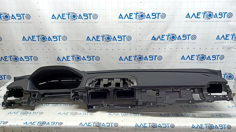 Торпедо передняя панель с AIRBAG Honda Accord 18-22 черная, под проекцию, с накладками