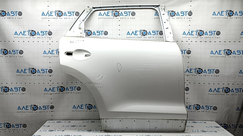 Дверь голая задняя правая Mazda CX-9 16-23 белый 25D, тычки, вмятина