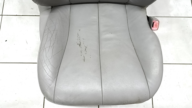 Пассажирское сидение Toyota Camry v40 07-08 без airbag, кожа серое, электро, подогрев, без подголовника, потрескано, под химчистку, примято, побелел пластик, царапины