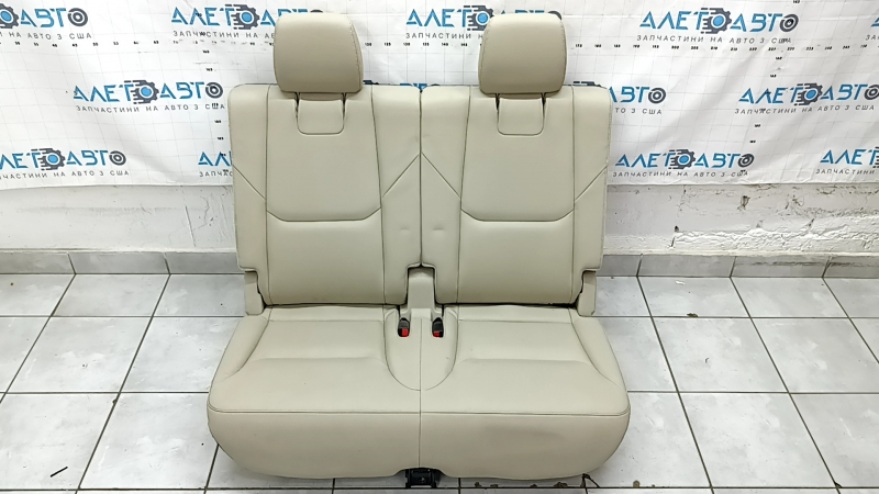 Задний ряд сидений 3 ряд Mazda CX-9 16-19 кожа, бежевый, примято, под чистку