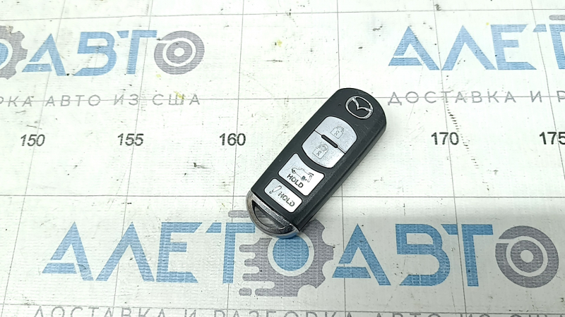 Ключ Mazda CX-9 16-20 smart, 4 кнопки, полез хром, царапины