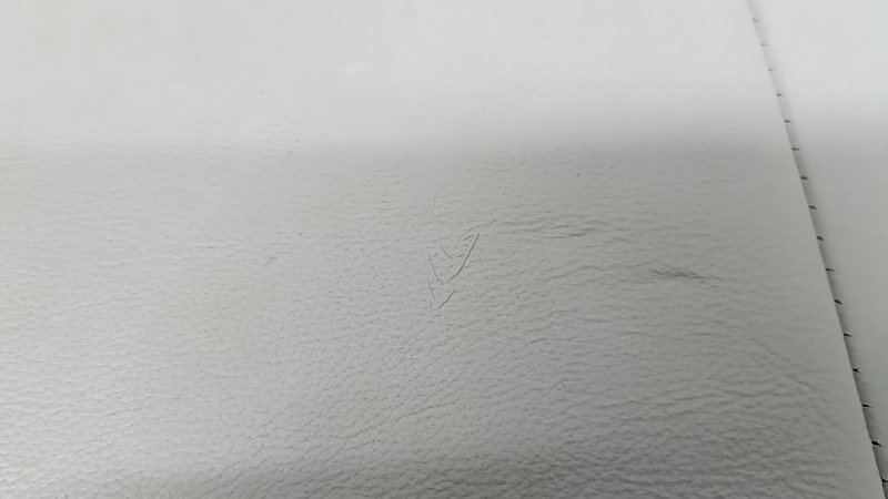 Подушка заднего ряда сидений Toyota Camry v40 07-09 кожа серая, под регулировку, примято, под чистку, потерто, потрескано, царапины