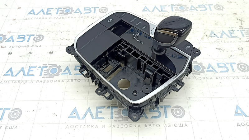 Шифтер КПП в сборе BMW 3 G20 19-22 с ручкой и кнопками, вмятины на хроме, царапины на ручке