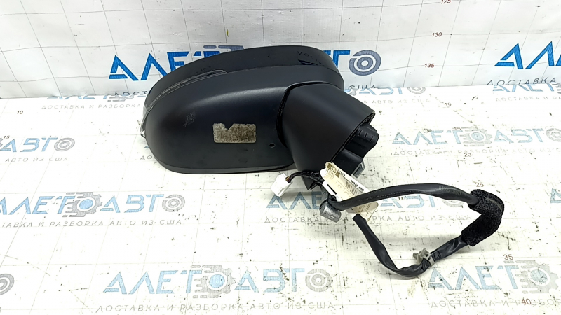 Зеркало боковое правое в сборе Nissan Rogue 21-24 BSM, 7 пинов, с поворотником, с подогревом, черное