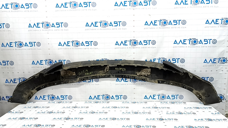 Губа переднего бампера BMW X5 G05 19-23 структура, царапины, трещина, примят