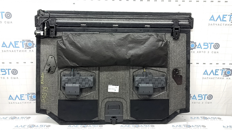 Пол багажника задний BMW X5 G05 19-26 черный, с противоскользящей полосой, с приводом, под химчистку