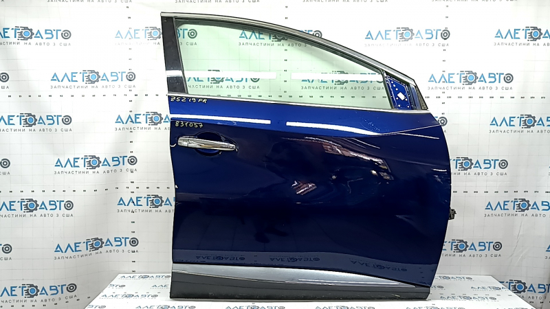 Дверь в сборе передняя правая Nissan Murano z52 15-24 keyless, триплекс, синий RAY