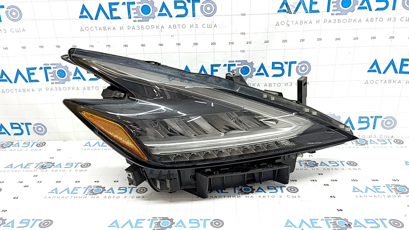 Фара передняя правая в сборе Nissan Murano z52 19-21 рест LED, сломано крепление, полез лак