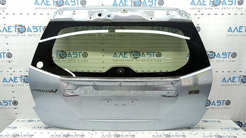 Дверь багажника голая со стеклом Toyota Prius V 12-17 голубой 787