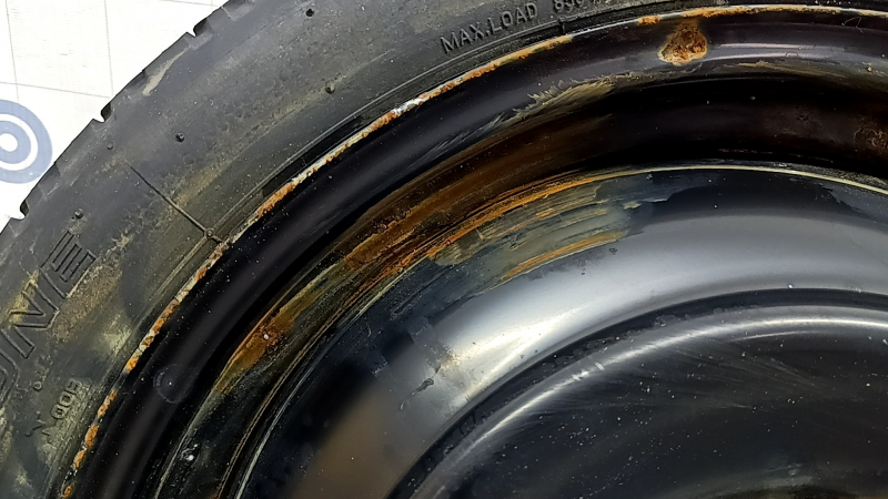 Запасное колесо докатка Toyota Prius V 12-17 D17 135/70 5*114,3, ржавчина