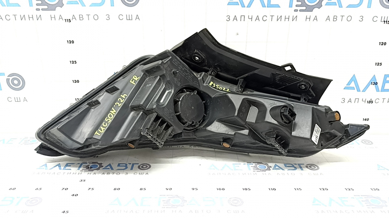 Дневной ходовой огонь DRL в сборе правый Hyundai Tucson 22-24 LED, серый, надломано крепление, песок
