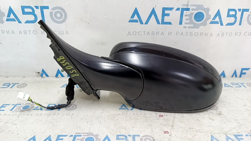 Зеркало боковое левое в сборе Honda Accord 23-25 5 пинов, подогрев, BSM, черное, царапина