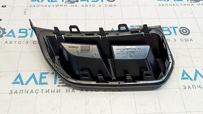 Накладка заднего бампера нижняя левая Audi Q5 80A 21-25 под широкий двойной выхлоп, S-Line